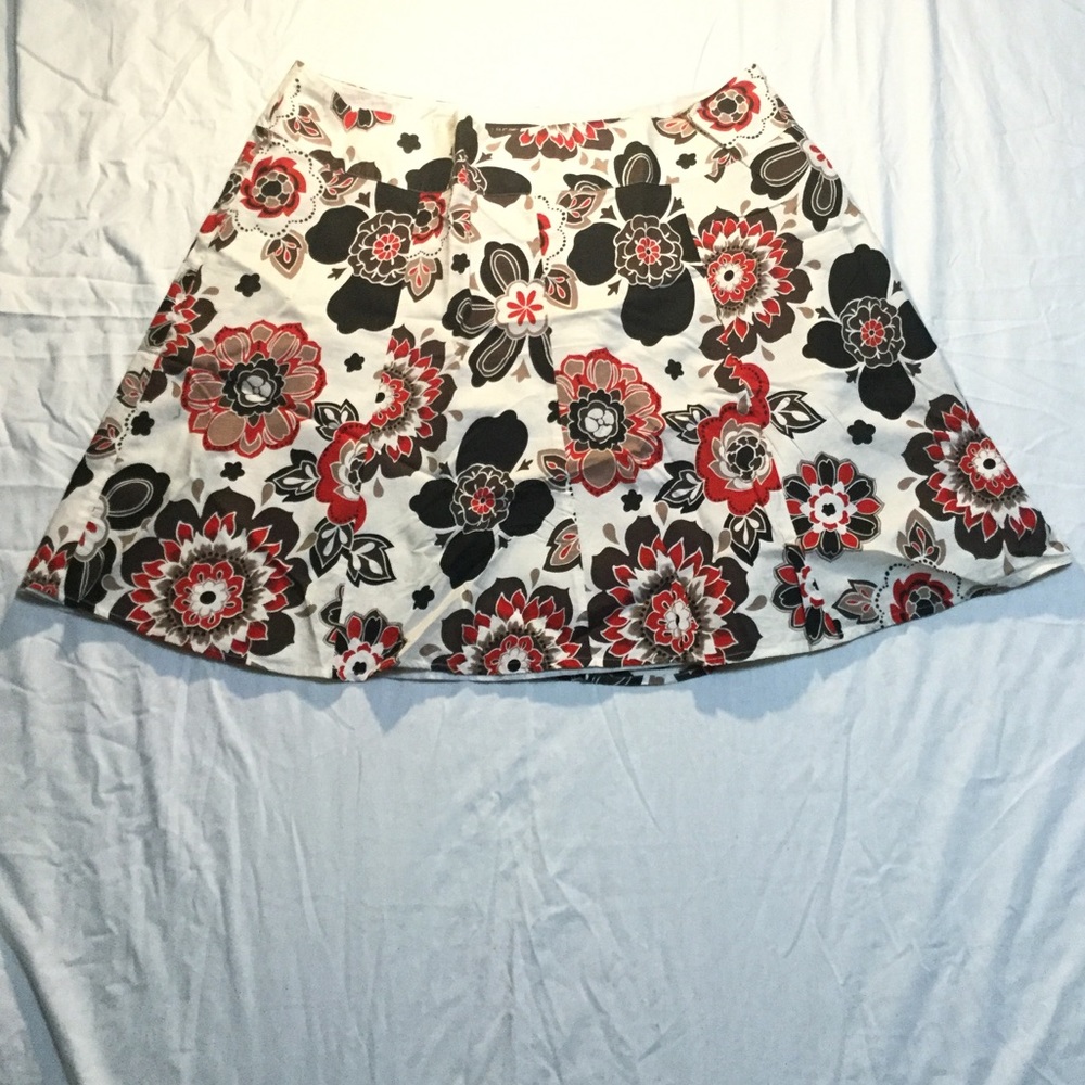 Lane Bryant Floral Mini Skirt, Size 28
